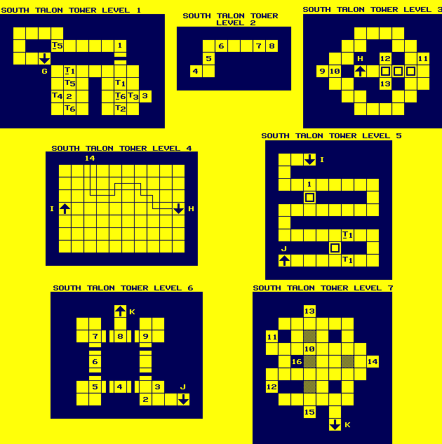 Map - South Talon Tower Level 1-7